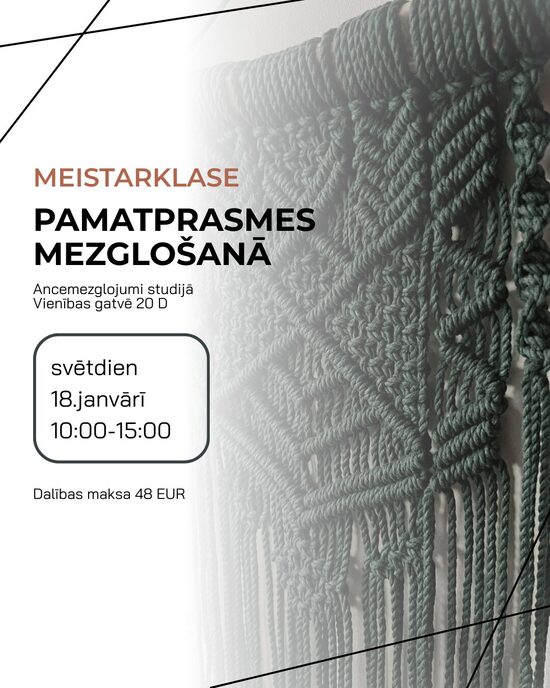 Mezglošanas meistarklase 18.janvārī